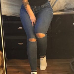 Jegging blue denim XS